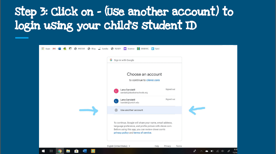 Directions for Clever Login – Snow Elementary School