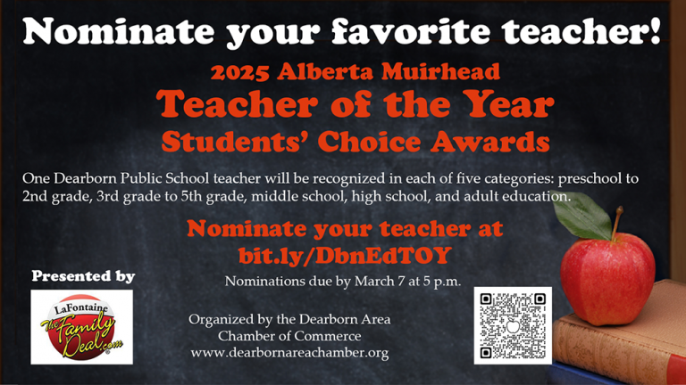 Teacher of the Year Awards flier 2025