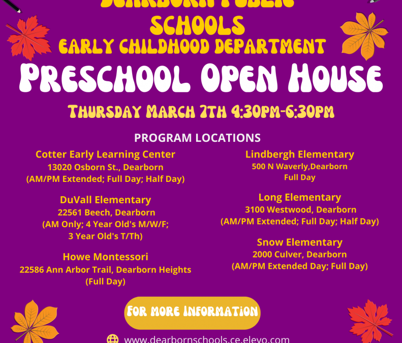 Kids Club and preschool hosting open house March 7